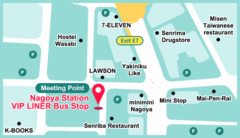 Map of the Nagoya meeting point.