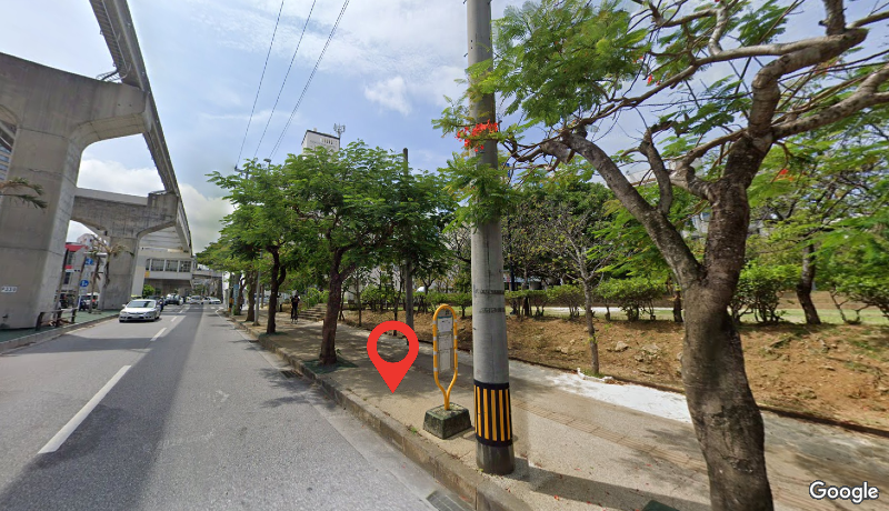 牧志公園前集合點實景