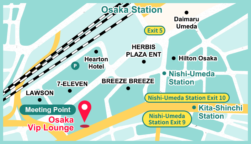 Umeda Meeting Point Map
